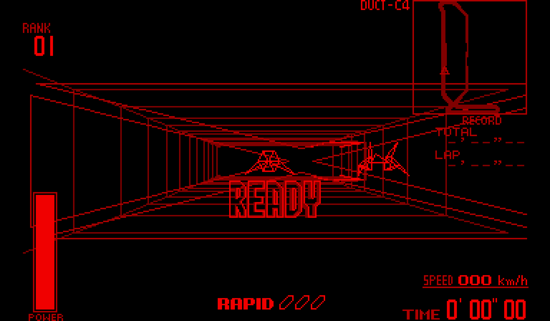 Screenshot of Zero Racers showing the start of a race