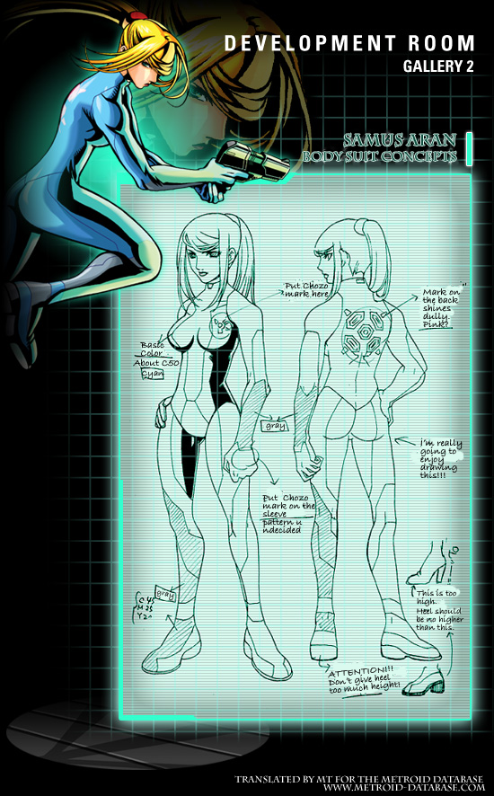 Concept art for Metroid Zero Mission